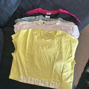 Gymshark cropped tshirts. All in great condition, a couple are new.